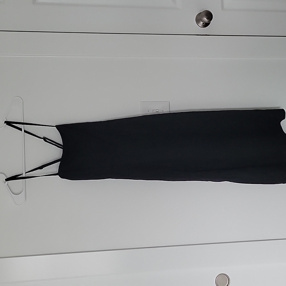 wild fable Black Slip Dress with Spaghetti Straps